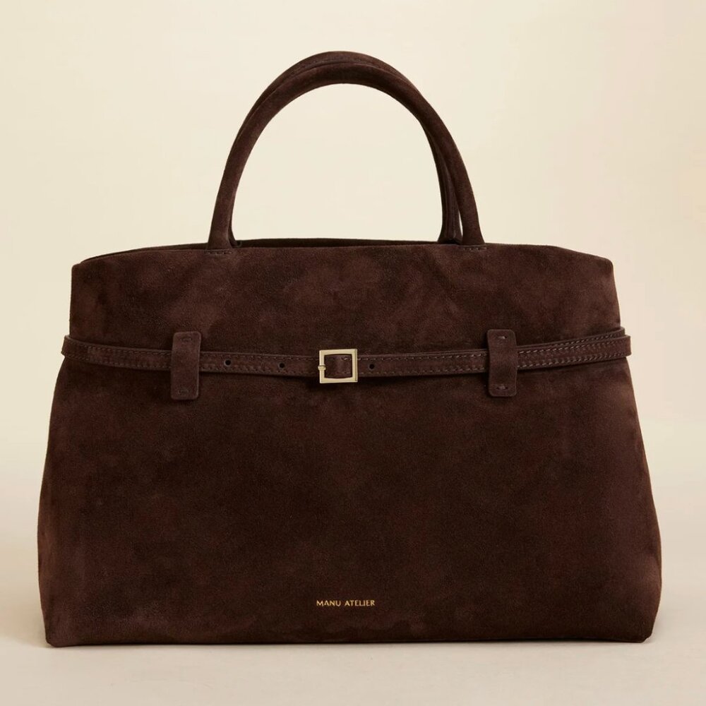 Manu Atelier Le Cambon 35 Deep Brown Suede NWT